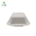 Conteneur alimentaire en bagasse jetable 6 pouces Clamshell